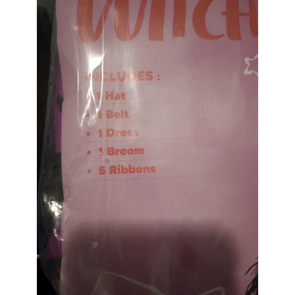 Spooktacular Creations Girls Light Up Witch Costume Size L 10-12 Halloween